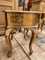 Twee Florentijnse tafeltjes Italiaanse kastjes nachtkastjes, Antiek en Kunst, Ophalen