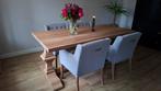 Eiken kloostertafel van fairwood., Huis en Inrichting, Tafels | Eettafels, Ophalen, 200 cm of meer, 50 tot 100 cm, Zo goed als nieuw