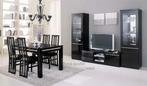 Woonkamer Forever Chrome-hoogglans zwart wit SALE !!!, Huis en Inrichting, Complete inboedels, Ophalen of Verzenden