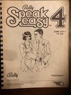 BALLY SPEAK EASY 4 manual with schematics, Gebruikt, Elektronisch, Bally, Ophalen of Verzenden