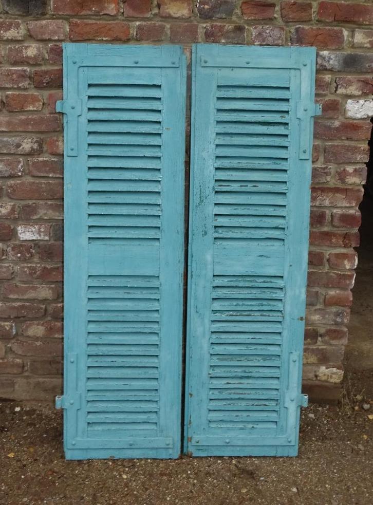 set oude louvre luiken blinden schutters, Antiek en Kunst, Curiosa en Brocante, Ophalen