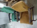 Vintage jaren 30 stoelen, Hout, Gebruikt, Jaren 30, Overige kleuren