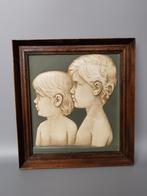 Pier Pander gips Art Nouveau plaquette gebroeders Paridon, Verzenden