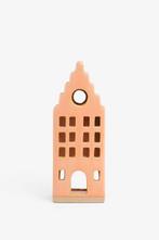Sissy Boy waxinelichthouder huisje met trapgevel zalmroze, Overige materialen, Overige kleuren, Nieuw, Ophalen of Verzenden