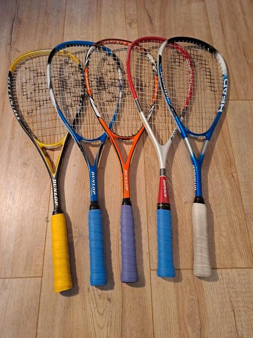 Diverse Squashrackets (5x), Sport en Fitness, Squash, Zo goed als nieuw, Ophalen of Verzenden