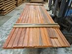 4.5 m2 dubbel rhombusprofiel - hardhout - nr: HP135, Ophalen, Planken, Nieuw, Hardhout