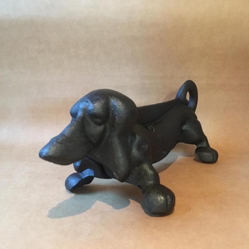 Tekkel van gietijzer collectors item voor hondenliefhebber, Verzamelen, Dierenverzamelingen, Zo goed als nieuw, Beeldje of Figuurtje