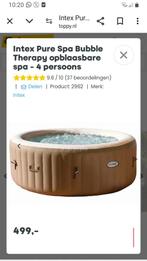 Intex jacuzzi 4 persoons, Afdekzeil, Zo goed als nieuw, Ophalen