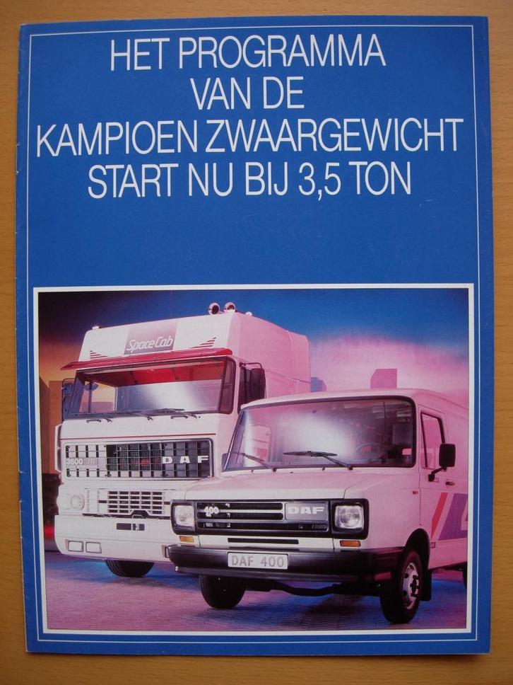 DAF Programma ca 1986 - 3600 2800 2500 2100 1900 1700 1300, Boeken, Auto's | Folders en Tijdschriften, Zo goed als nieuw, Overige merken
