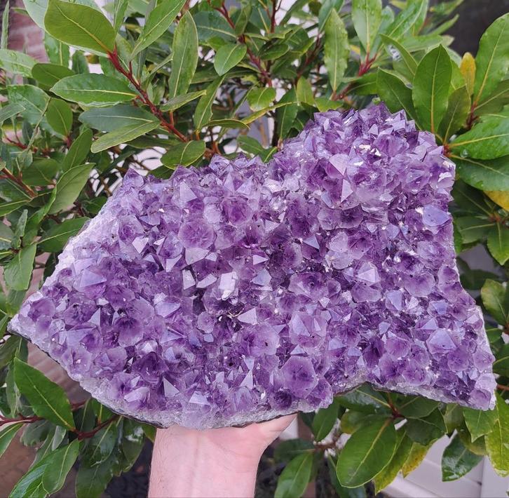 Schitterende Amethist 3,7kg Uruguay edelsteen mineralen, Verzamelen, Mineralen en Fossielen, Ophalen of Verzenden