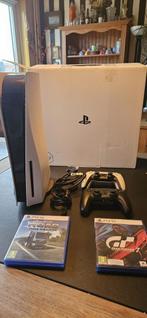 PS5 Disc Edition Console + 2 Controllers gran turismo 7, Spelcomputers en Games, Spelcomputers | Sony PlayStation 5, Ophalen of Verzenden