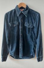 Vintage 70s Levis corduroy western shirt M, Maat 38/40 (M), Blauw, Ophalen of Verzenden, Levi’s