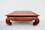 Teakhouten Opiumtafel 90x90x36 cm, Ophalen, Gebruikt, Tot twee personen, 50 tot 100 cm