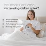 CozySense - Verzwaringsdeken 6 kg - Weighted Blanket - Zwaar, Eenpersoons, Wit, Ophalen of Verzenden, Deken of Dekbed