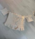 Zara top met prijskaartje maat l vaste prijs., Kleding | Dames, Tops, Ophalen of Verzenden, Zo goed als nieuw, Zonder mouw