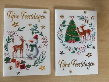 5 Pakjes kerstkaarten van 10 stuks beschikbaar voor biedingen