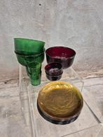 15 onderdelen arcoroc Sierra rood groen en amber, Antiek en Kunst, Ophalen of Verzenden