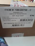 Pokemon Twilight Masquerade 10 elite trainer box case, Ophalen of Verzenden, Nieuw, Boosterbox