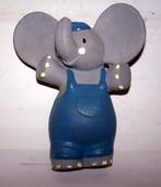 Vintage zeldzaam zacht vinylplastic piepbeestje Olifant., Ophalen of Verzenden, Zo goed als nieuw