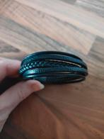 Heren armband IXXXI, Leer, Ophalen of Verzenden, Zo goed als nieuw, Zwart