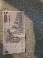 5 euro munt 1 van de eerste de drukken, Ophalen, Nederland, Bankbiljetten