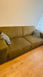 Comfortabele groene bank - 3/4 persoons, Ophalen, Gebruikt, Driepersoons, 75 tot 100 cm