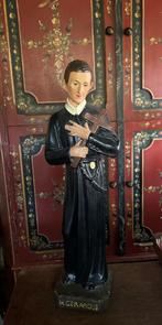 Antiek beeld van de heilige Gerardus van Majella, 44 cm, Antiek en Kunst, Antiek | Religie, Ophalen of Verzenden