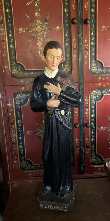 Antiek beeld van de heilige Gerardus van Majella, 44 cm beschikbaar voor biedingen