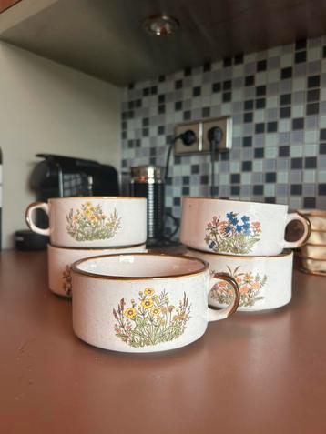 5 vintage soup bowls beschikbaar voor biedingen