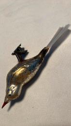 Vintage antieke kerstbal, vogeltje dubbele veer, Diversen, Kerst, Ophalen of Verzenden, Zo goed als nieuw