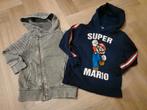 vest en super Mario trui 110-116, Jongen, Super mario, Trui of Vest, Ophalen of Verzenden