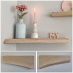 Wandplank EIKEN 49cm #126 dubbelzijdig en/of hoekplank!, Huis en Inrichting, Houtatelier M.Y., Info@myhoutatelier.nl, Nieuw, Ophalen of Verzenden