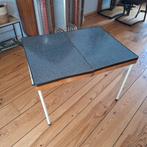 Formica klap/koffer tafel 50's 80x60 cm. 50's retro design, Ophalen of Verzenden