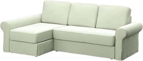 Mooie Ikea hoek slaapbank Backabro zware kwaliteit ecru/wit, Huis en Inrichting, Slaapkamer | Slaapbanken, Gebruikt, 200 cm, Tweepersoons