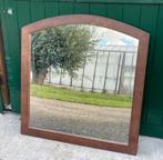 Vintage antieke spiegel XL gebond houten lijst sober stoer, Huis en Inrichting, Woonaccessoires | Spiegels, Ophalen, Gebruikt