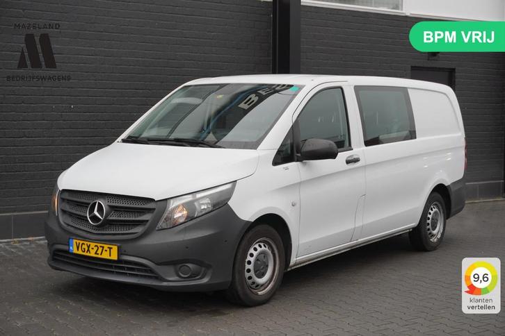 Mercedes-Benz Vito 110 CDI Lang Dubbel cabine EURO 6 - A/C c, Auto's, Bestelauto's, Bedrijf, Te koop, ABS, Achteruitrijcamera