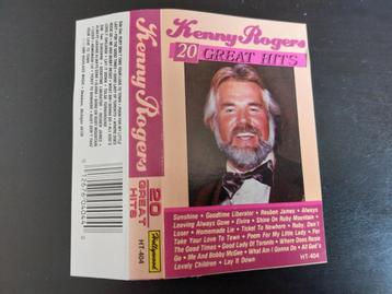 KENNY ROGERS - 20 GREAT HITS (CASSETTEBANDJE) beschikbaar voor biedingen