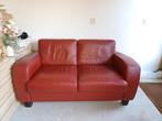 Lederen bank in goede staat., Huis en Inrichting, Ophalen, Gebruikt, 75 tot 100 cm, Tweepersoons