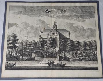 Antieke prent Amsterdam Noorderkerk 1693 C. Commelin beschikbaar voor biedingen