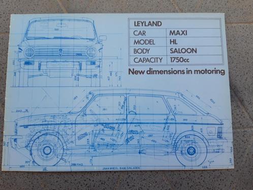 folder Maxi  ( Austin - Leyland ), Boeken, Auto's | Folders en Tijdschriften, Zo goed als nieuw, Overige merken, Ophalen of Verzenden