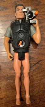 Camera-man-pop, mannenpop, jongenspop met camera, Verzamelen, Poppen, Ophalen of Verzenden, Zo goed als nieuw, Pop