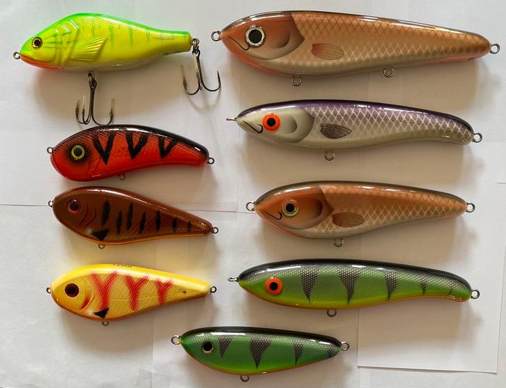 Jerbaits OPRUIMING 9 Stuks in 1 Koop Zie de Foto’s, Watersport en Boten, Hengelsport | Roofvissen, Gebruikt, Ophalen of Verzenden