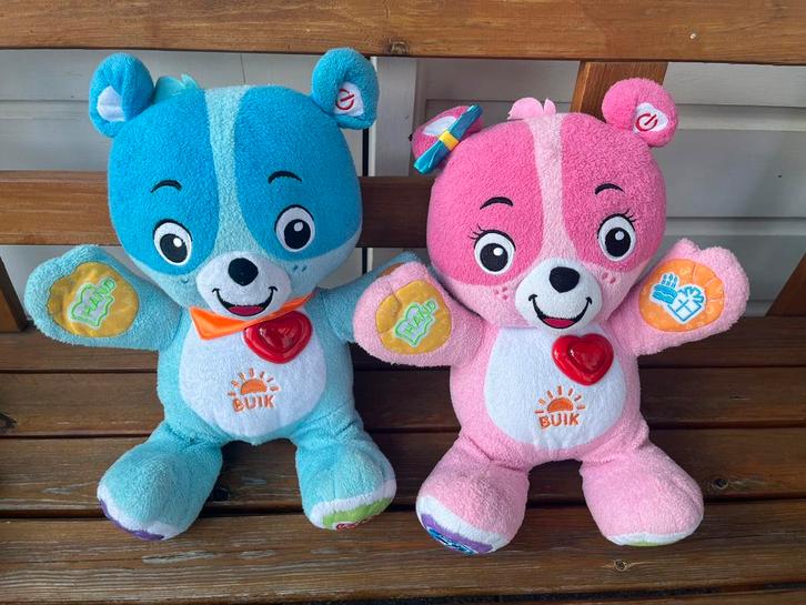 VTech interactieve roze en blauwe knuffelbeer Nina en Nino, Kinderen en Baby's, Speelgoed | Vtech, Gebruikt, Ophalen of Verzenden