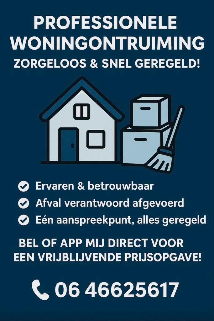 Huisontruiming, Huis en Inrichting, Complete inboedels, Ophalen