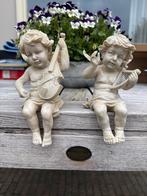 Beeldjes - Engeltjes met Instrumenten, Tuin en Terras, Ophalen of Verzenden, Gebruikt, Kunststof, Engelenbeeld