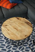 SAVE 40% — Coffee Table, Wood & Metal (62x62x44 cm), Ophalen, Industrial, Clean, Modern, 50 tot 100 cm, 50 tot 100 cm