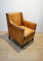 Lederen clubfauteuil, Ophalen of Verzenden