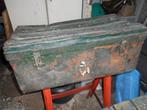 Oude stalen kist, Minder dan 50 cm, Gebruikt, 50 tot 100 cm, Ophalen of Verzenden