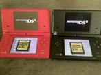 2 Nintendo DS Roze & Zwart + Games, Spelcomputers en Games, Spelcomputers | Nintendo DS, Ophalen, DS Original of Phat, Roze, Gebruikt