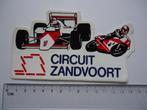 sticker CIRCUIT ZANDVOORT 1986 F1 formule 1 motorrace retro, Verzamelen, Stickers, Verzenden